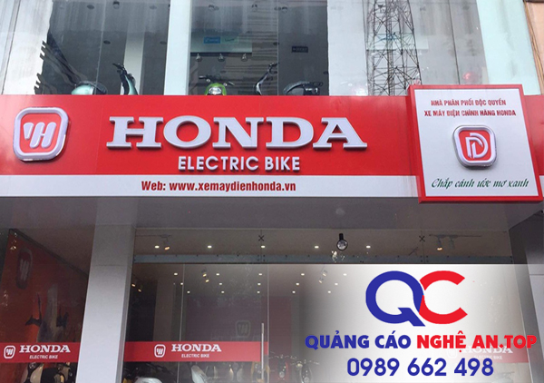 Thi công biển quảng cáo xe máy điện Honda tại thành phố Vinh Nghệ An